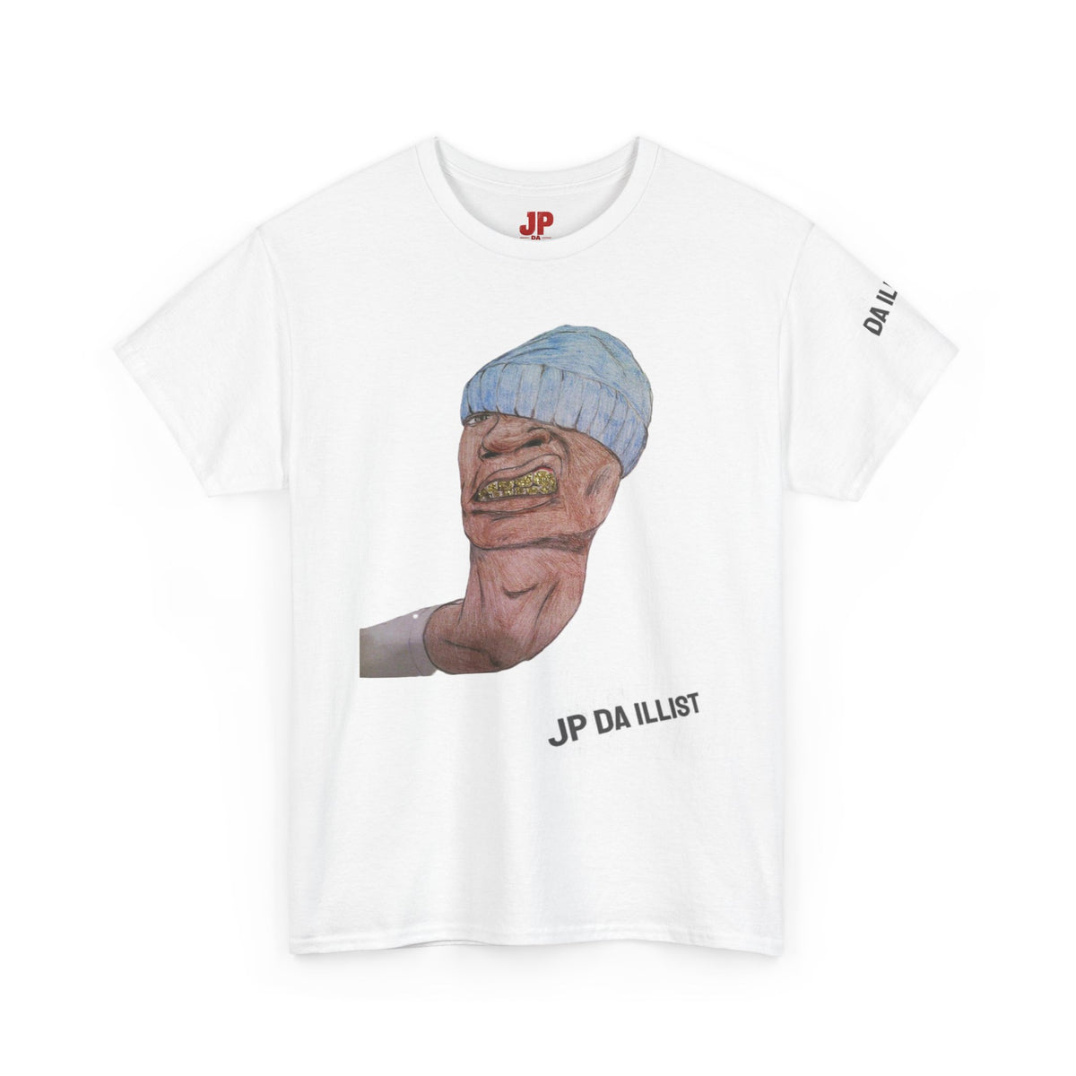Graphic Tee — Gold Grill Beanie Monster Illustration