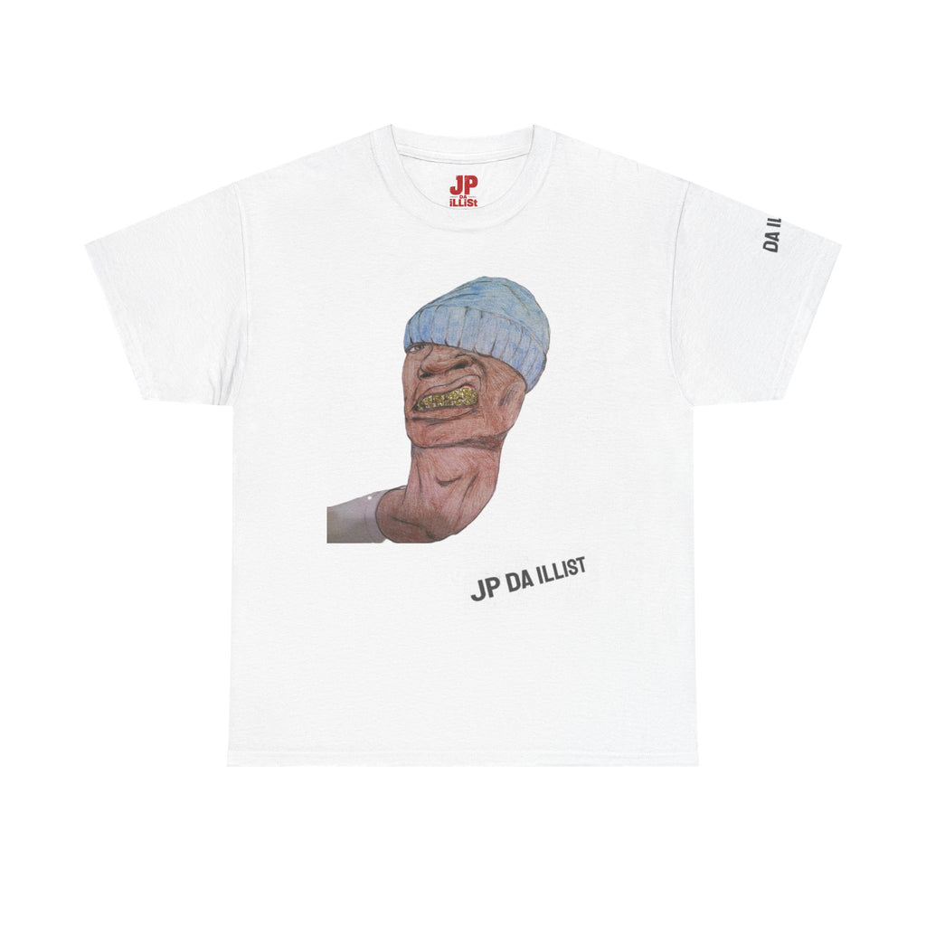 Graphic Tee — Gold Grill Beanie Monster Illustration