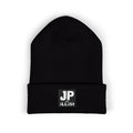 JP Da iLList Embroidered Cuffed Beanie — Classic Black Knit Winter Hat
