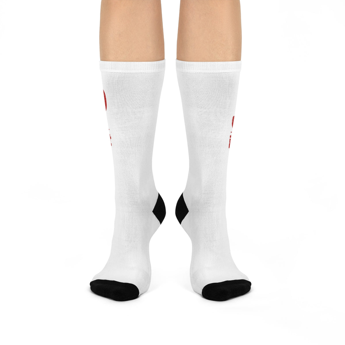 Cushioned Crew Socks — 'JP Da ILList' Graphic Athletic Crew Socks